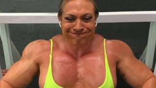 Female Bodybuilder Ripped Vixen - Chest Press