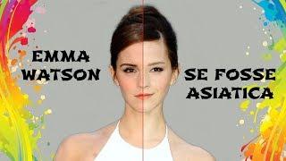  Se Emma Watson  Hermione Granger fosse asiatica  Harry Potter fanart  photoshop makeover
