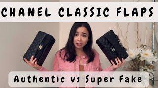 CHANEL CLASSIC FLAPS  Authentic vs Super Fake 