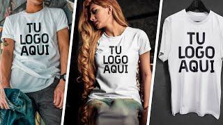 MOCKUPS de camisetas GRATIS para PHOTOSHOP  Descarga mockup ropa tutorial