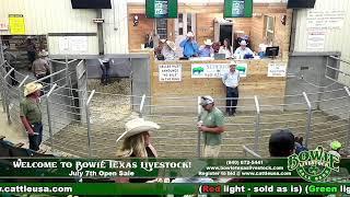 Bowie Texas Livestock July 7th Open Sale