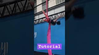 Tutorial de acrobacias en telas un escape divertido #aerialist #acrotelas #aerialsilks