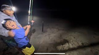 Night Surf Fishing for SargoCroakerCalico Bass.night 4