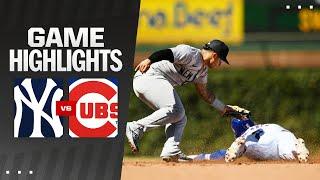 Yankees vs. Cubs Game Highlights 9724  MLB Highlights