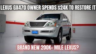 Lexus GX470 Owner Spends $24K to Restore It This is THE Cleanest One Youll Ever See