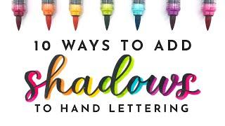 10 Hand Lettering Shadows for Beginners  Easy ways to add shading to your calligraphy