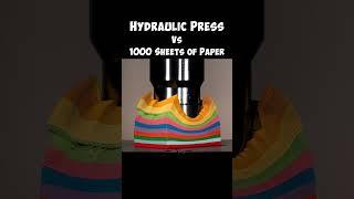  Hydraulic Press Vs 1000 Sheets of Paper  #MrBeast #HydraulicPress