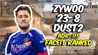 Vitality ZywOo 23 Kills vs FACEIT Dust2 Aug 05 2024  CS2 POV