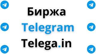 Биржа Telegram  Telega.in