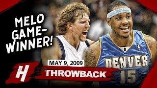 Prime Carmelo Anthony vs Dirk Nowitzki SICK Game 3 Duel Highlights 2009 Playoffs - Melo CLUTCH