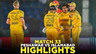 PSL 9  Full Highlights  Peshawar Zalmi vs Islamabad United  Match 33  M2A1A