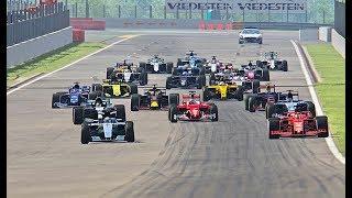 All F1 2018 Cars vs All F1 2016 Cars - Spa