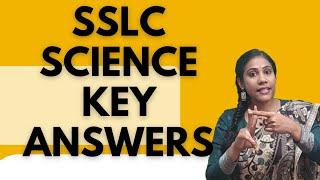 KSEAB SCIENCE KEY ANSWERS  SSLC science key answers 2023class 10