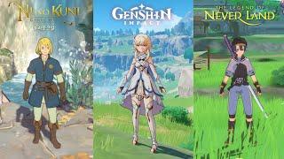 Genshin Impact vs Ni no Kuni Cross Worlds vs Legends of Neverland  Graphics ComparisonAndroidios