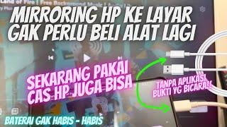 MAAF Rahasianya Saya Bongkar Mirroring HP ke Layar Pakai CAS hp