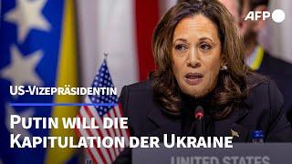 Kamala Harris Putin will keine Verhandlungen sondern Kapitulation  AFP