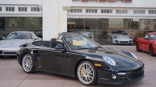 REDUCED 2012 Porsche 911 Turbo S Cabriolet Basalt Black 997 in Beverly Hills @porscheconnection