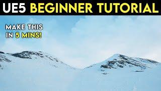 Unreal Engine 5 Learn How to Create a Snowy Mountains Environment in this Beginner Tutorial