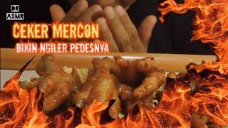 ASMR CEKER MERCON DAN MIE  Pedesnya bikin ngiler