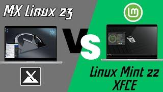 MX Linux 23 XFCE vs Linux Mint 22 XFCE  RAM Consumption