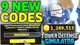 UPDTOWER DEFENSE SIMULATOR CODES JUNE 2024  TOWER DEFENSE CODE  TDS ROBLOX CODES  CODE FOR TDS