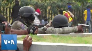 Haiti Police Exchange Fire With Troops at Protest