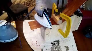 bending guitar sides with a steam iron