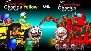 CHOO CHOO CHARLES vs YELLOW CHOO CHOO  Among Us Animation