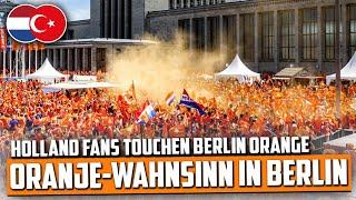 Nächster Oranje-Wahnsinn Niederlande-Fans nehmen Berlin ein holland nach links nach rechts