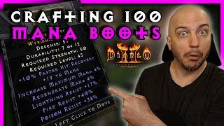 Ive Never Done This Before Crafting 100 CasterMana Boots -  Diablo 2 Resurrected