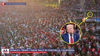  Donald Trump  Massive Crowd at MAGA rally in Coachella California Oct 12 2024