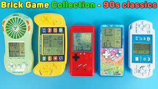 Brick Game Collection Classic game console 1990s Large Screen & Mini Fan Inside  Unboxing Review