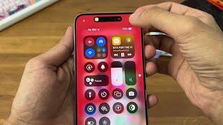 iOS 18 Control Centre - Animations & Customisation