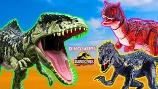 Amazing Jurassic World Dinosaurs T-REX  Velociraptor Spinosaurus Megaraptor Giganotosaurus