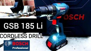 BOSCH PROFESSIONAL GSB 185 Li -Cordless impact drilldriver  #boschpowertools #tools#bosch