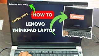 How To Enter BIOS Lenovo Thinkpad Laptop   BIOS Key Lenovo Thinkpad Laptop