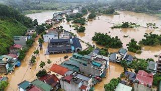 Nóng Mưa Lũ Sạt Lở Kinh Hoang Tại Hà Giang Cầu Lũng Cáng Bay Mất Luôn . Pheng Pheng Vlog