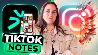 TikTok Notes - Qué Es Nuevo Rival de Instagram