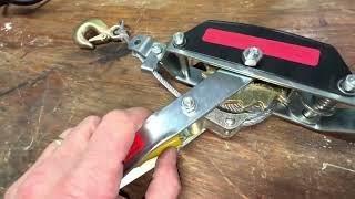 DIY How to Operate a Cable Puller Come-Along Basic Tutorial Cable Puller Come-Along Operation