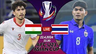 #AsianCupU23  Live+score ไทย พบ ทาจิกีสถาน AFC U23 Asian Cup Qatar 2024