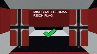 German Reich flag 1 Minute Tutorial Minecraft