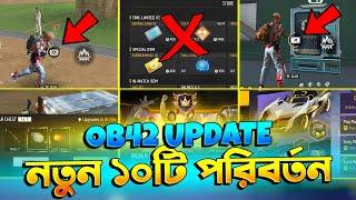 নতুন ১০টি পরিবর্তন হচ্ছে  না জানলেই বিপদ  Free Fire Ob42 Update  Advance Server  Trkf Gaming