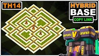 NEW BEST TH14 HYBRID Base 2023 Copy Link - Clash of Clans