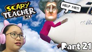 Scary Teacher 3D New Levels 2021 - Part 21 - Flight Club April Fool Prank Easter Update