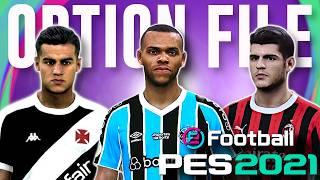 OPTION FILE DE SETEMBRO PARA PES 2021 ATUALIZAÇÃO PARA TEMPORADA 2025  PS4 PS5 E PC