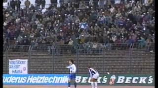 Hansa Rostock - Wattenscheid 09 11 Bundesliga 1991  1992 Nord 3