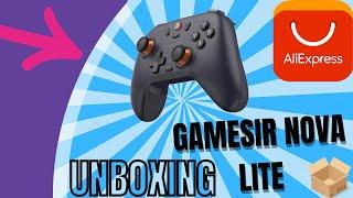  UNBOXING CONTROLE GAMESIR NOVA LITE  + MOUSEPAD ALIEXPRESS