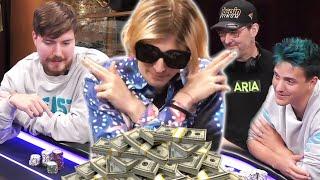I Played A $1 Million Poker Tournament Ft. MrBeast Ludwig Ninja Hellmuth Botez Keating