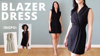 I made myself a blazer dress just because Lutterloh Pattern Drafting and Pattern Hacking