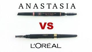 Anastasia Brow Definer VS Loreal Shape and Fill